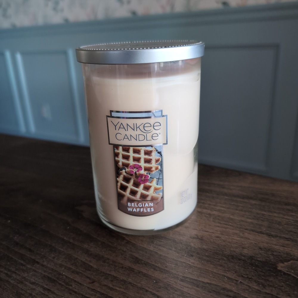 Yankee Candle Belgian Waffles 22oz 2 Wick Tumbler Retired Scent New Unburned NOS